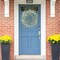 Blue Daisy Wreath 24 Inch Spring Summer Fake Silk Floral Wreath with Green Eucalyptus Leaves and Lavender for Front Door Window Wall Wedding Farmhouse Festival Decor